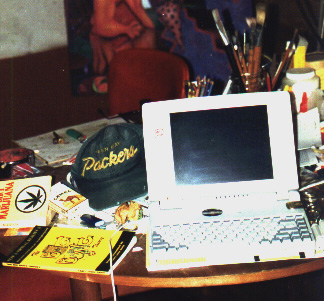 The "Tosh-Toaster" at the home of artist Garwell Metropolis Nov 97.   